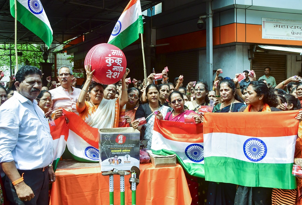 Sena (UBT) stages protests against India-Pak Asia Cup cricket match